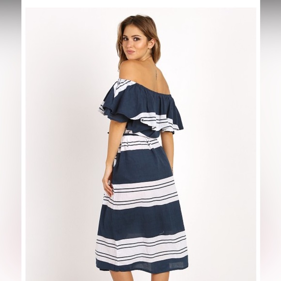 Faithful the Brand Claremont stripe strapless dress. Size US 4. - Picture 2 of 6